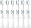 4-30Pcs Compatible for XIAOMI MIJIA T302 Replacement Toothbrush Heads Sonic Electric Vacuum Soft Bristle Brush(T302White Blue-12pcs)