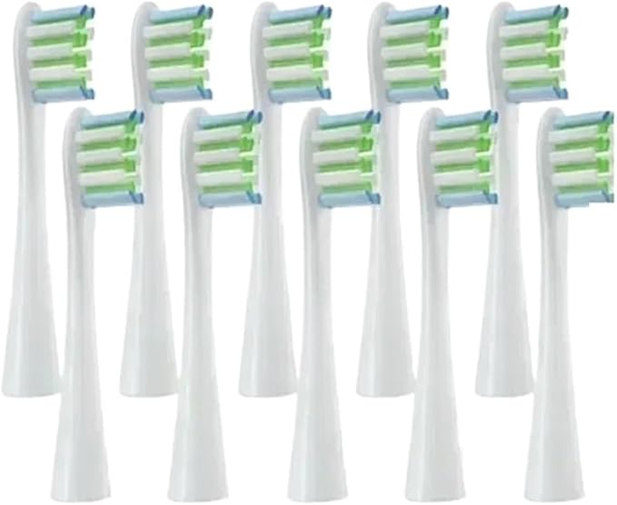 Compatible for Oclean One/ Air2 /SE/X/X PRO/ Z1/ F1 Electric Toothbrush Head 10 Pcs Replaceable Brush with Independent Package(10 White)