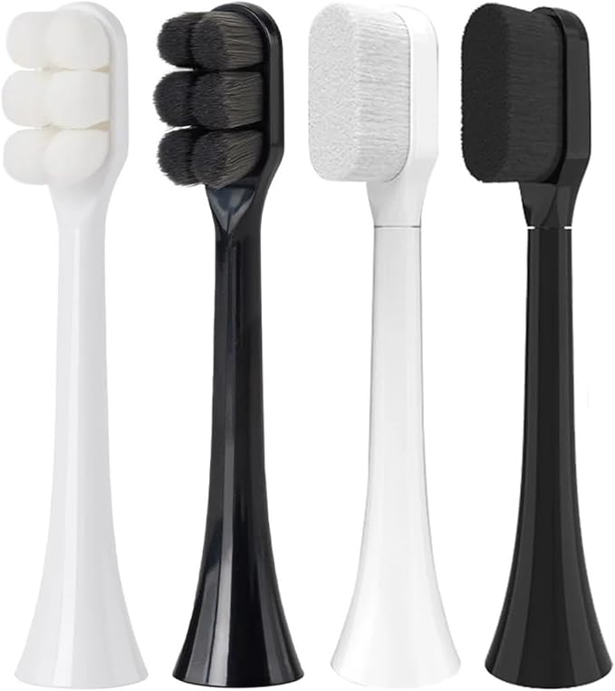 Toothbrush Brush Head Soft Bristle Compatibility or HX3 HX6 HX9 Series HX3210 3211 6150 6500 6510 6530 9342 6730 9312 9372care IPS(FLP-R1-WH2BK2)