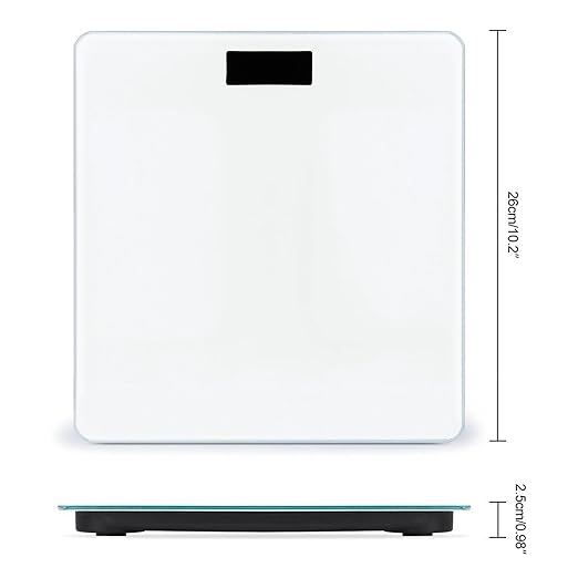 Energy Saving Scale Bathroom Weighing Scale Smart Scale for Body Weight Digital White