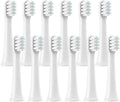 12 PCSCompatible for XIAOMI T100 Brush Heads Replaceable Sonic Electric Toothbrush Soft Bristle Clean Nozzles Refills Vacuum(12White)