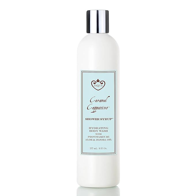 Jaqua Shower Syrup Vegan Hydrating Body Wash with Jojoba and Rosehip Oil - Caramel Cappuccino