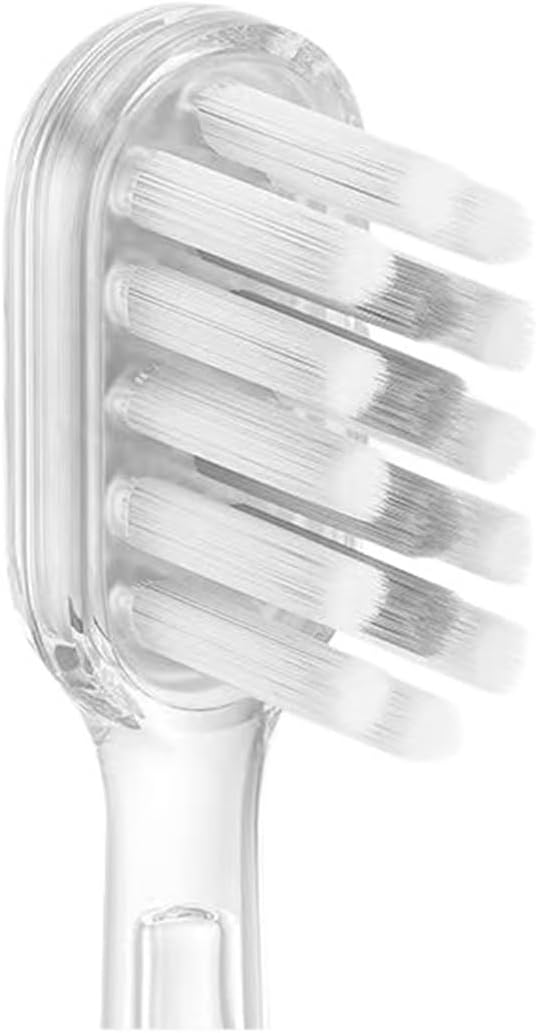 15pcs Brush Head Compatible with LaiFen LFTB01-P-A-S Sonic Electric Toothbrush Vacuum Packaging(Transparent-Purple)