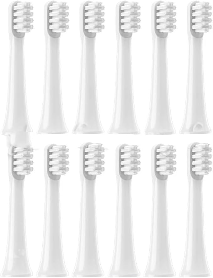 12/18PCS Replacement Brush Heads Compatible with T100 / MES603 Smart Electric Toothbrush Cleaning Whitening(12PCS)