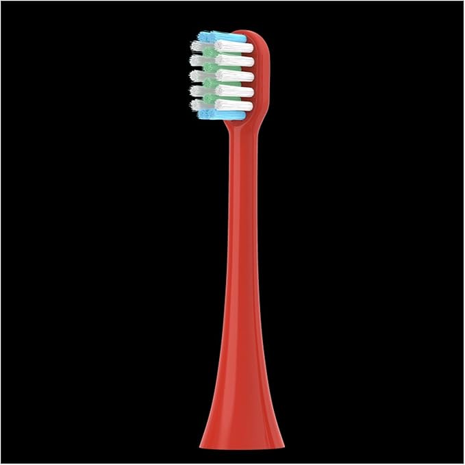 Compatible with Lohmann Electric Toothbrush T3/T5/T6/T10S/E7/s3/T20/P6 Replacement Brush Head(Red)