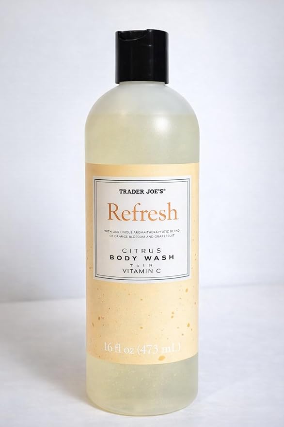 Trader Joe's Refresh Citrus Body Wash with Vitamin C Orange Blossom and Grapefruit 16 fl oz 2 Pack