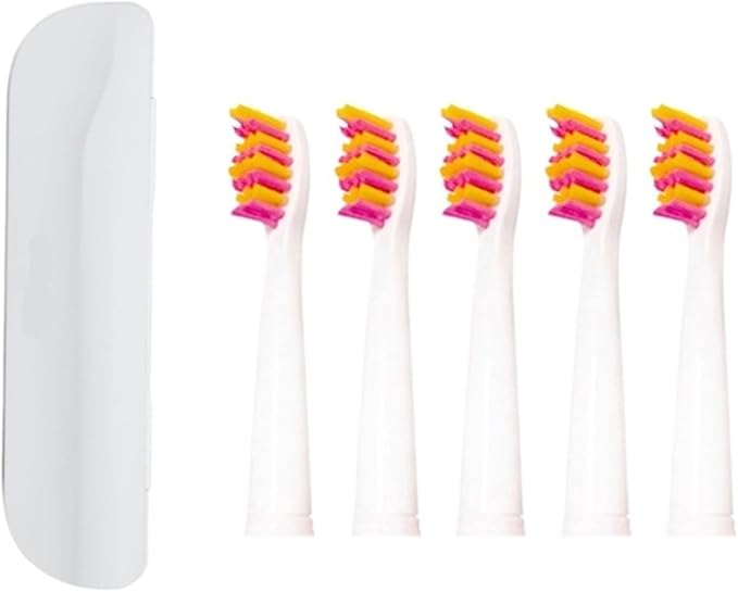 Toothbrush Heads Bristle Replacement Brush Suitable for S Accessories(1 Box 5 Pink)
