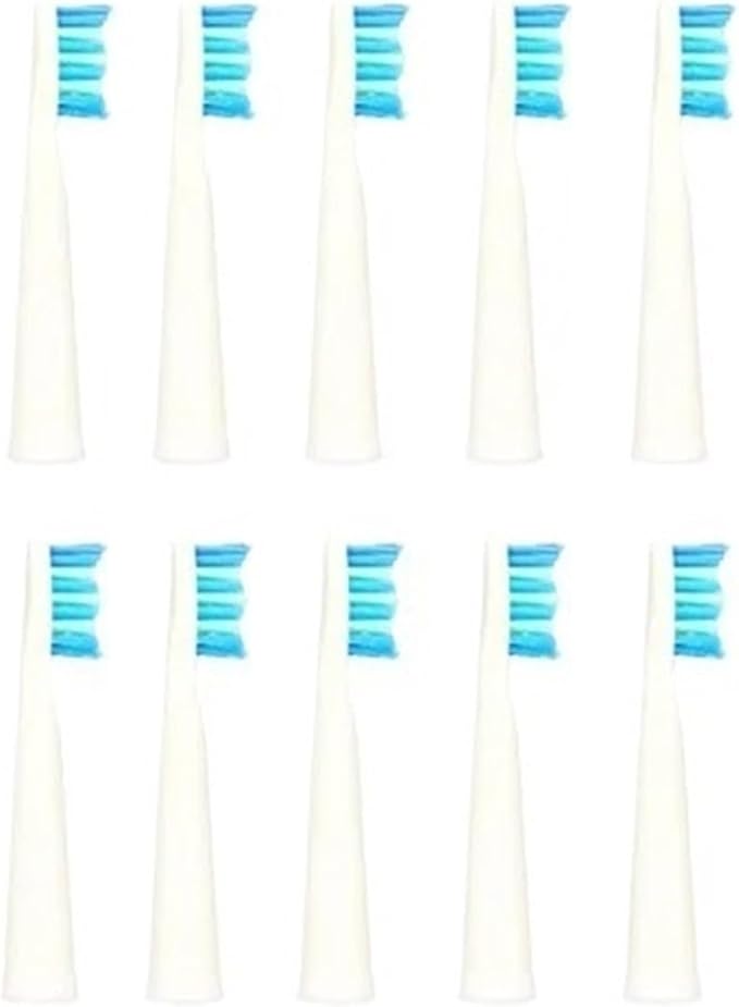 10pcs Electric Toothbrush Heads Replacement (10 Heads) Compatible for SG910/507/958/515/949/575/551(10pcs Replacement w)