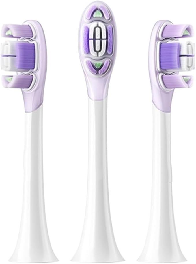 Replacement Brush HeadsCompatible for XIAOMI Mijia Electric Toothbrush MES609/610 Pro Sonic Sweep Vibration Head 3PCS(Sensitive 3 pcs)