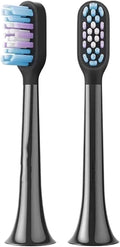 Compatible for Xiaomi Sonic Electric Toothbrush T501/T501C Head 2pcs Type Brush Replacement Heads(Black)