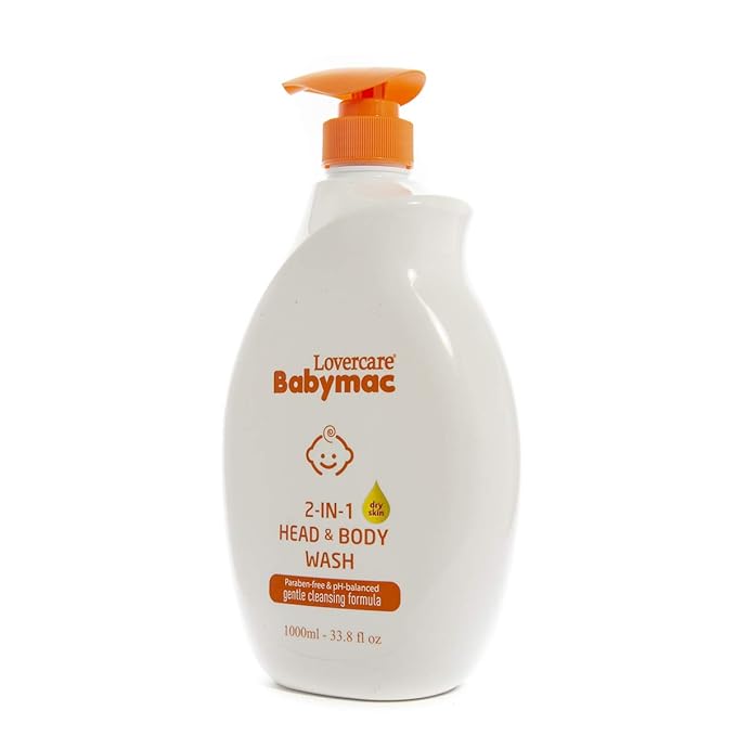 Babymac 2-in-1 Head &amp Body Wash Tear Free 33.8 Fl.oz