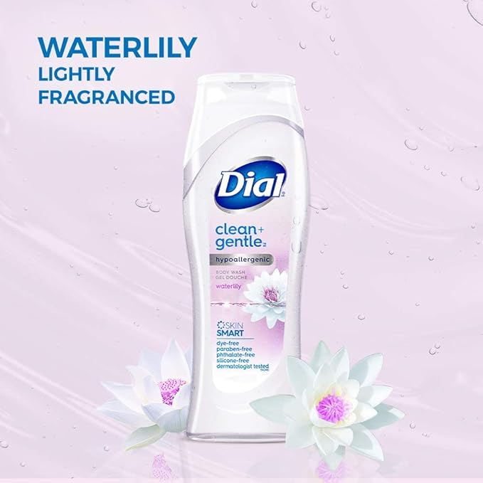 Dial Body Wash Healthy &amp Sensitive Waterlily 16 fl oz Pack of 6