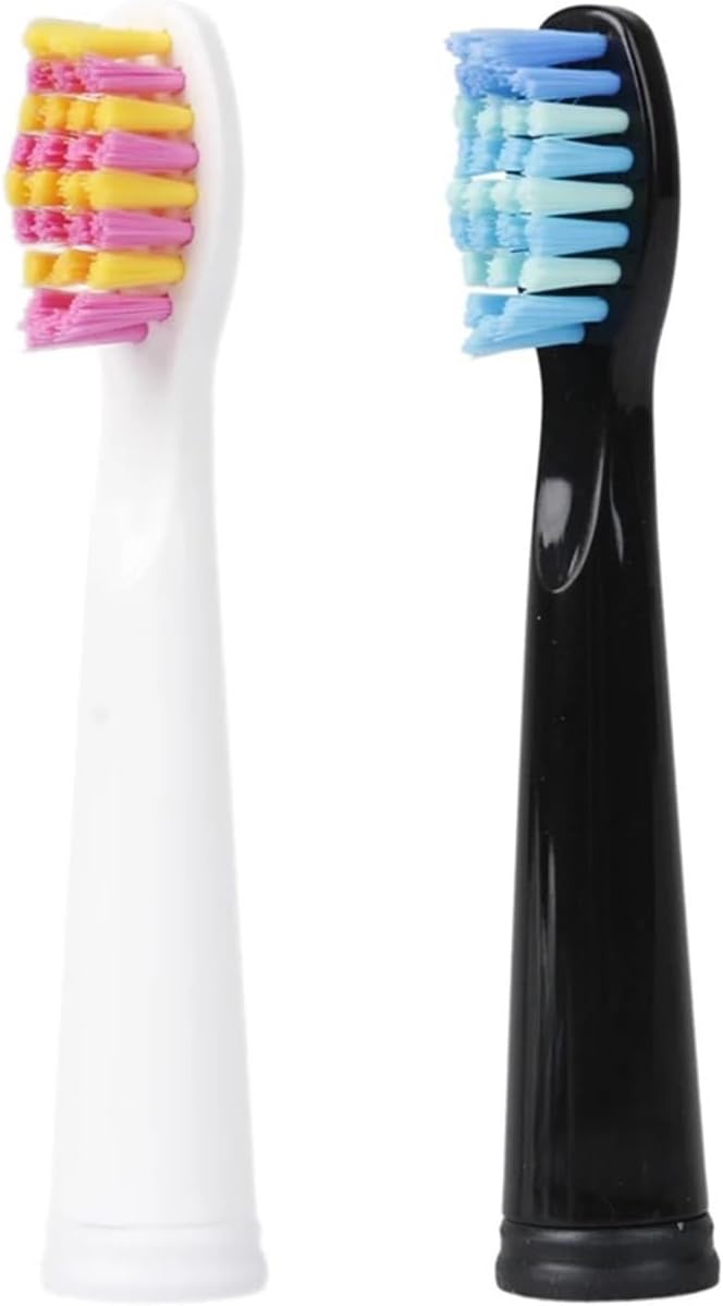 20pcs Toothbrush HeadCompatible for Seago SG610 SG908 SG917 910 507 515 949 958 Replacement Tooth Brush(Black)