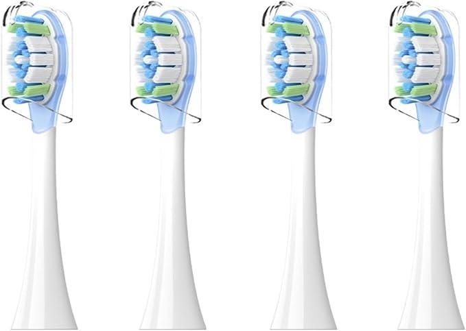 16PCS Replacement Brush Heads Compatible for Oscillation Electric Toothbrush Pro MES610 MES609 Head Soft Bristle(White)