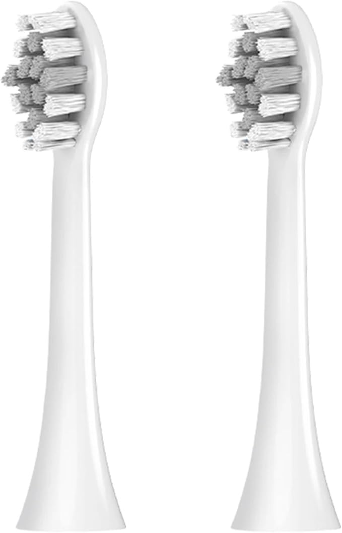 Compatible for Philips Sonicare Electric Toothbrush Replacement Toothbrush Brush Heads 1100 2100 4100 4300 5100 5300 6100 6500(White-2 Pcs)