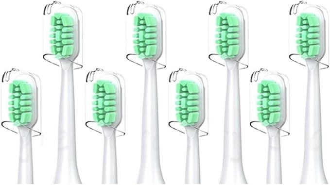 Compatible for Mijia Xiaomi Brush Heads Ultrasonic for Electric Toothbrush T300/T500/T700/DDYS01SKS/MES601/602(Green)