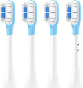 Replacement Toothbrush Heads for Mijia T301/T302/T501C Xiaomi Sonic Electric Dupont Soft Bristle Nozzles with Caps(4 pcs BJ White)