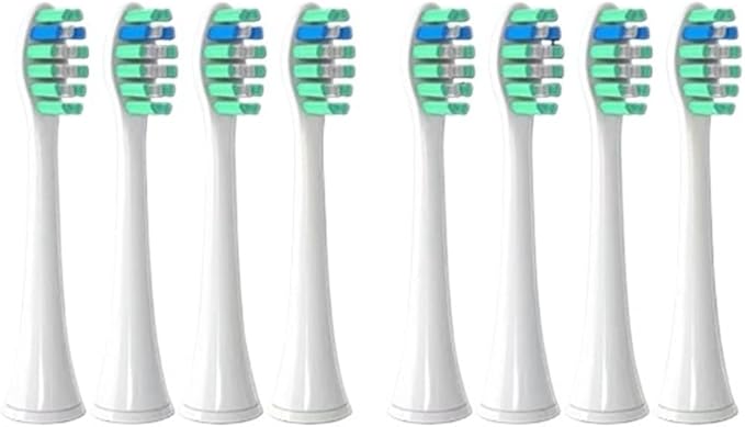 Compatible for Toothbrush Brush Head Replacement Heads HX3/HX6/HX9 Series HX3210/3211/6150/6500/6510/6530/9342/6730(8P2)