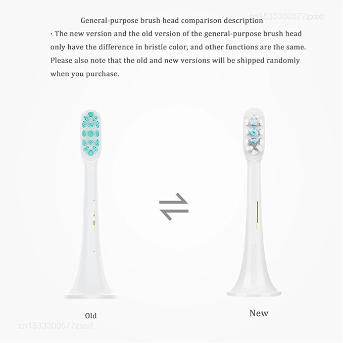 Compatible for 3pcs Original Xiaomi Mijia T300 T500 Sonic Toothbrush Heads Teethbrush Replacement Oral Hygiene Mi Brush Head(White 6PCS)