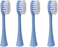 4pc Replacement Brush HeadsCompatible for Children's Electric Toothbrush Sonic Cartoon Pattern for Kids Smart Tooth Waterproof(Blue Brush Heads)