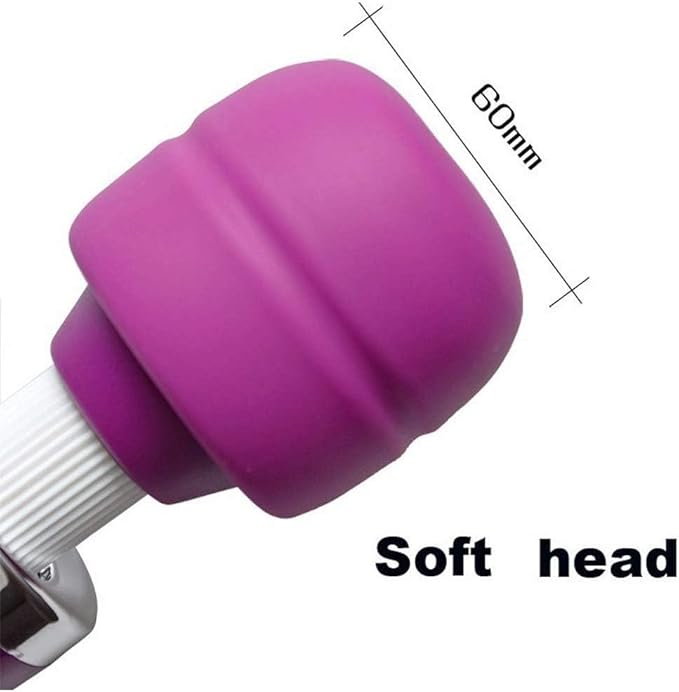 Power Massager Handheld Tool Electric Foot Neck Back Hand Leg Arm Muscle Aches for Women Men Massagers Therapy Pain Relief Deep Tissue Toy Massage (Purple Big and Pink Small)