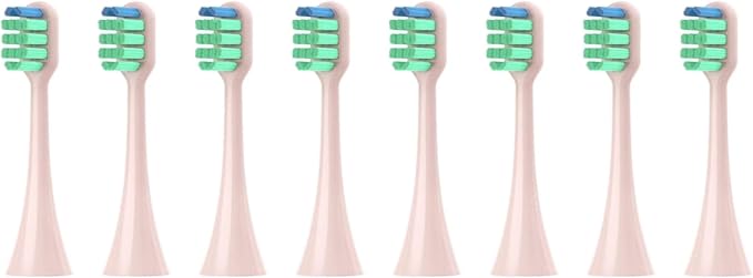 Replacement Toothbrush HeadsCompatible for Panasonic Doltz EW-DC01/DC12/PDL54/PDP51/EW1031/DE92/WEW0980/DL40/DL75/DL82(8pcs Pink)