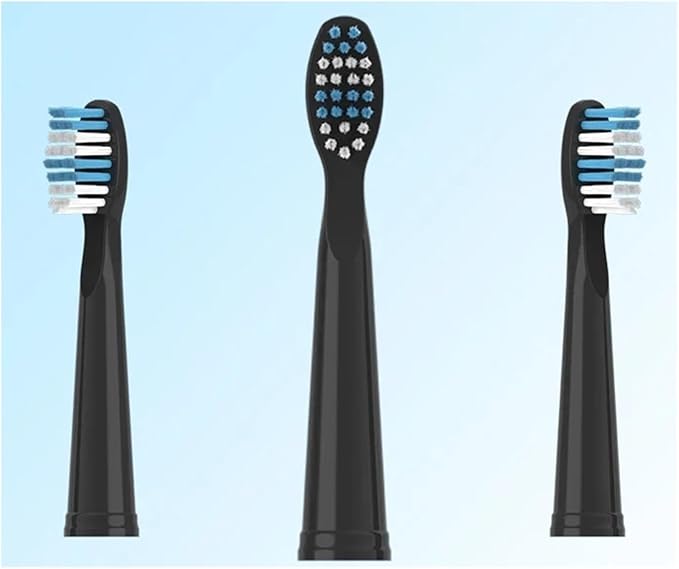 Replacement Brush HeadsCompatible for Seago Electric Toothbrushes E1-9/SG2303/SG575 Vacuum Packing(5black5white)