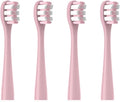 Toothbrushes Head SuitableCompatible for All Models of Usmile Brand Electric Independent(4pcs Pink)