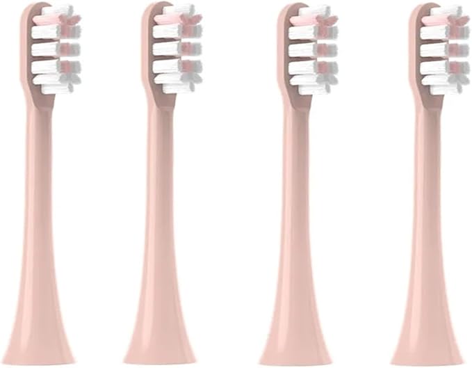 4-16Pcs Replacement Brush HeadsCompatible for SOOCAS X3/X3U/X5 Clean Soft Sonic Electric Toothbrush(4Pink)