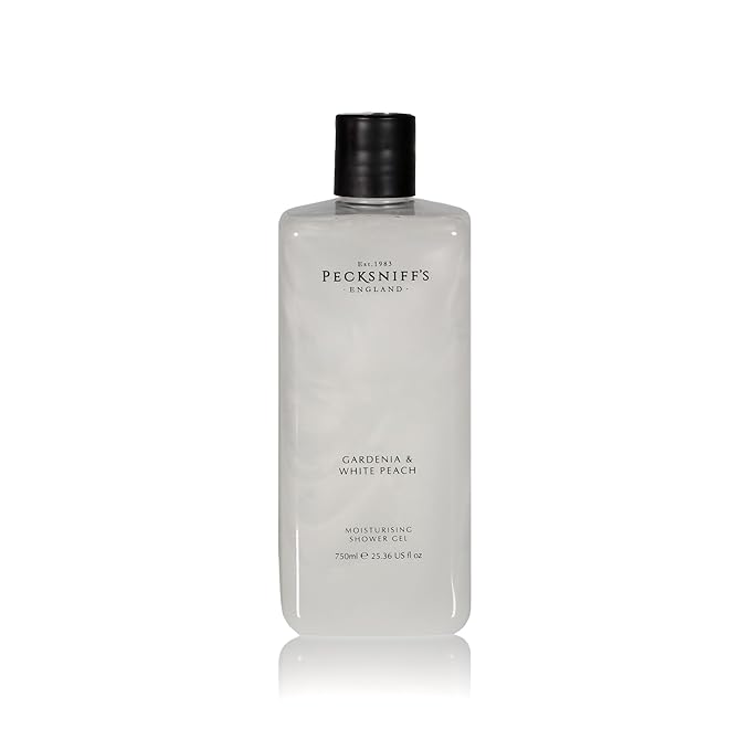 Pecksniff's Gardenia &amp White Peach Moisturizing Shower Gel | 750ml / 25.36 Fl Oz