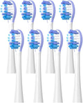 Toothbrushes HeadCompatible for Usmile All Series Y1S/Y4/U1/U2/U3/P1/P4 Sonic Electric Toothbrush Soft Clean Nozzles(8 Clean Purple)