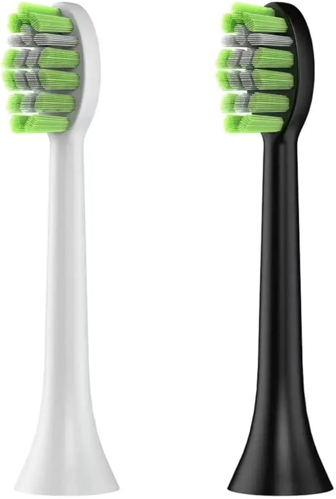 Compatible for Fairywill FW-Y05 DrYadent YD05 Jeenk JK-Y05 Electric Toothbrush Heads Replacement Soft Bristles Nozzles(4pcs Black)