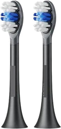 Compatible for Electric Toothbrush Heads Replacement X1 X3 X3U X5 Teeth Brush Bristle Nozzles Smart Accessory(2pcs Black)