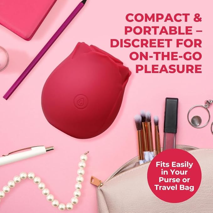 2026 Upgraded Version 10 Intense Suction Patterns 10 Continuous Insertion Rose Adult Tool 2025 Women Toys Automatic Electric Adult Toys Machine USB Rechargeable XJH-Red13