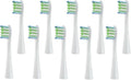 Compatible for Replaceable Electric Toothbrush Brush Heads for X/X PRO/ Z1/ F1/One/Air 2/SE Soft Bristle Nozzles(10pcs White)