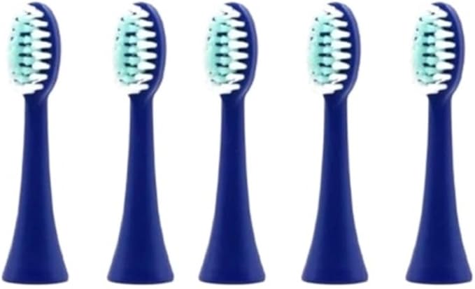 Compatible For5 Pieces Replacement Brush Heads(Deep Blue)