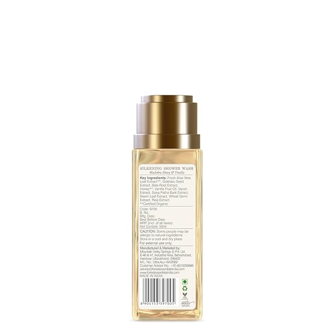 Forest-Essentials Silkening Shower Wash Mashobra Honey &amp Vanilla