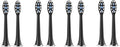 Compatible for SUBORT S7 Brush Heads Super Sonic Electric Toothbrush Accessories Replacement(8 Black Brush Head)