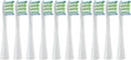 Replacement Brush Heads for Oclean X PRO Elite/Flow/F1/One/X/All Series Sonic Electric Toothbrush Dupont Blue Green Soft Bristle(10 White)