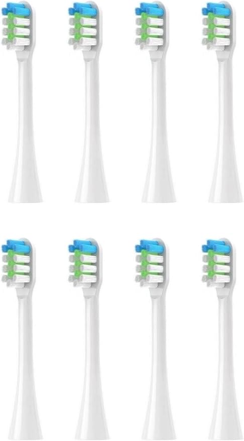 Replacement Toothbrush Heads Compatible for Nandme Nx8000 Sonic Electric Soft Bristle Tooth Brush Head4/8/16PCS(8pcs White)