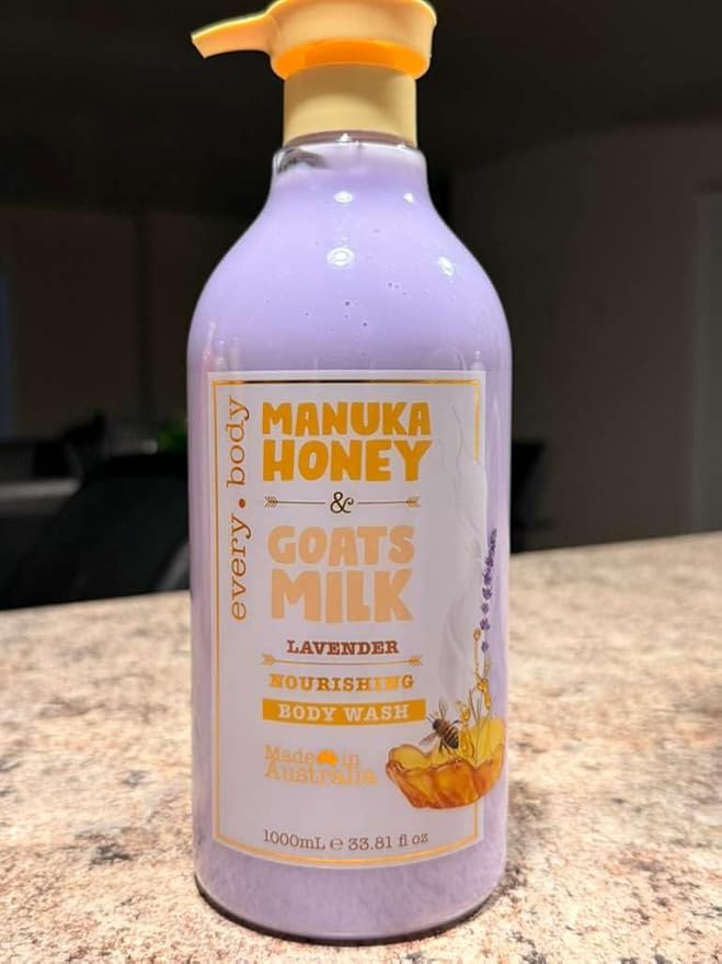 Manuka Honey &amp Goat's Milk + Lavender Nourishing Body Wash 33.8 Fl Oz