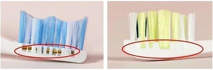 10PCS Replacement Brush Heads Compatible for HX6930 HX6064 Sonic Electric Toothbrush Soft Bristle Nozzles No Metal(10Pink)