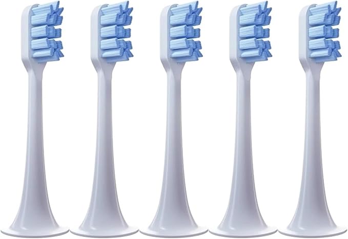 5 PCS Replacement Toothbrush Heads Compatible for Xiaomi T300 T500 Electric Teeth Brush Soft Teethbrush Nozzles(5 Blue)