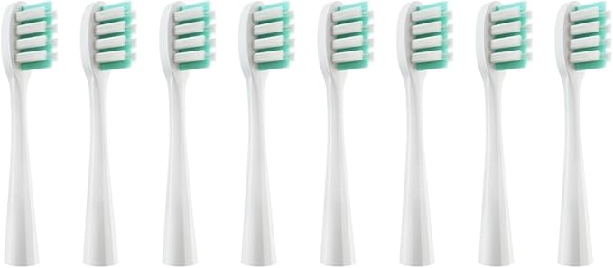 4/8/16Pcs Replacement Toothbrush Heads Compatible for Y1/Y1S/Y1pro/Y3/Y4/Y5/P1/P3/P4/P5/P10/U1/U2/U3/U4/U2S/U3S/F2/F1 Series(8white Care(Soft))