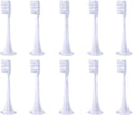 Compatible for 10pcs T300/500 Replacement Brush Heads Toothbrush VacuumBristle Suitable Nozzles(10pcs White)