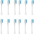 12PCS Replacement Brush Heads Compatible for Oclean X/X PRO/ Z1/ F1/ One/Air 2 /SE Sonic Electric Toothbrush Soft Bristle Nozzles(12White Blue)