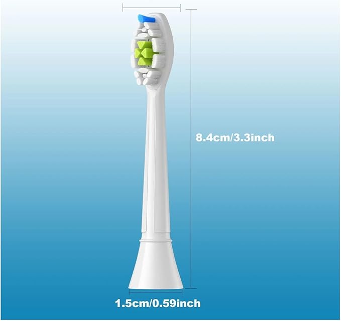 16pcs Replacement Toothbrush HeadsCompatible for 4100 6500 6100 7500 5300 1100 Brush Head(16pcs Black)