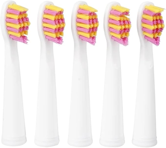 20pcs Toothbrush HeadCompatible for Seago SG610 SG908 SG917 910 507 515 949 958 Electric Replacement Tooth Brush(Pink)