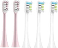 Compatibility for Xiaomi SOOCAS X3 X5 X3U X1 V1 V2 Clean Brush Heads Replacement Head Bristle Sonic Electric Nozzles with Anti-dust Cap(2 Pink 3 White)