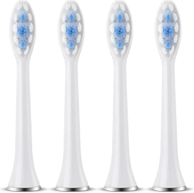 Replacement Toothbrush HeadsCompatible for Revyline RL010 Electric Accessories Nozzles Bristles(4PCS White)